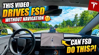 Can Tesla FSD Drive Without Navigation? 🤭 | Real-World Test