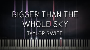 Bigger Than The Whole Sky - Taylor Swift (Piano Solo Tutorial)