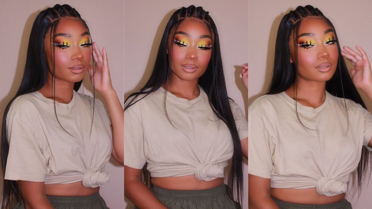 Flat Twists + Yellow Soft Glam Makeup Look | Unice Hair Co  | MakeupTiffanyJ