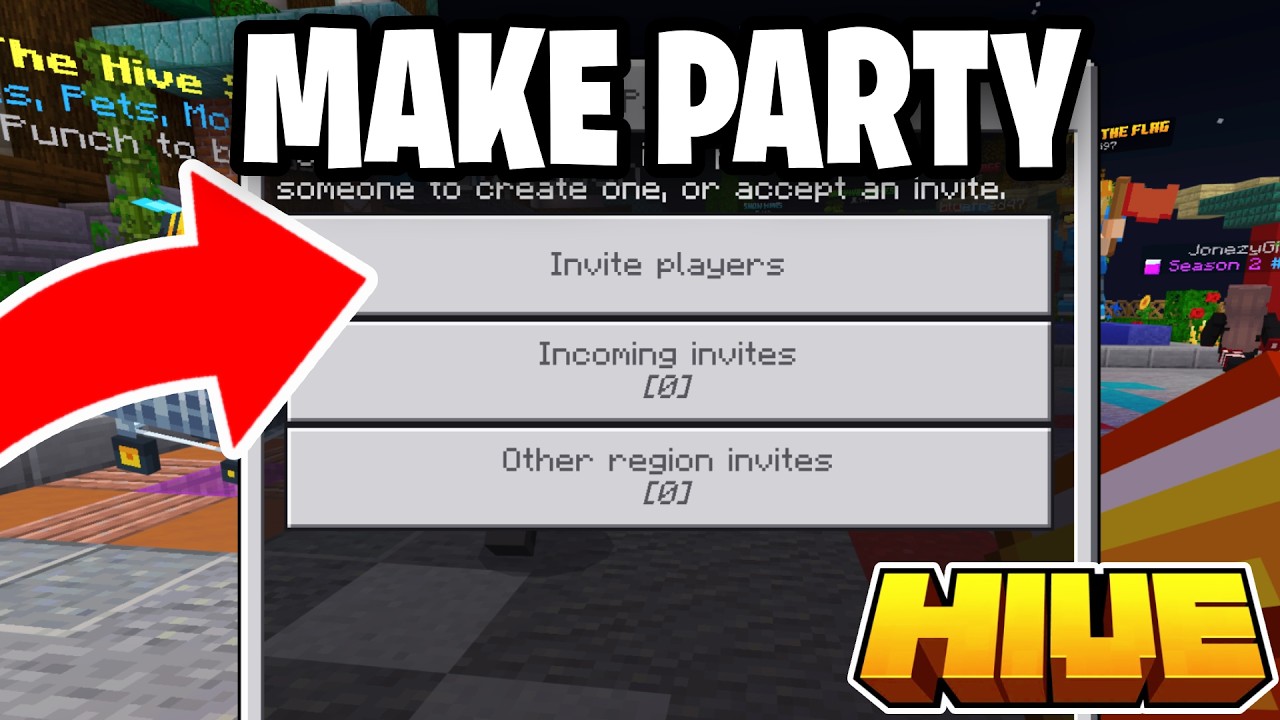 How To Add Friends And Make Parties On Hive! - Tutorial - YouTube