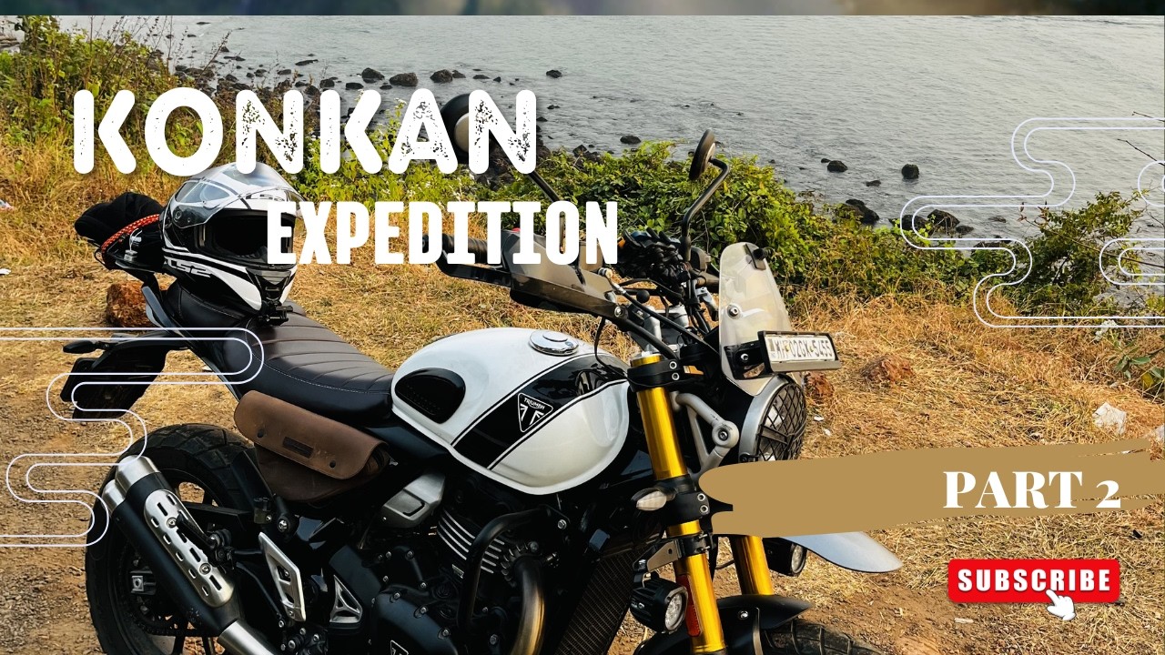 Konkan Expedition Part 2 🏍️🌊 | Ganpatipule | Anjarle | Scrambler 400X Coastal Ride
