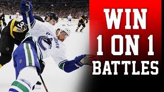 3 Ways to Win MORE 1-on-1 Battles in the Corner | HOCKEY TIP