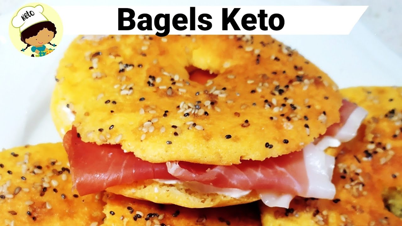 BAGELS KETO RECETA BAGELS CETOGENICOS, SIN GLUTEN YouTube
