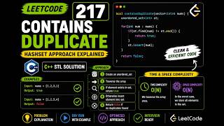 217. Contains Duplicate | HashSet Approach Explained in C++ | LeetCode Solution