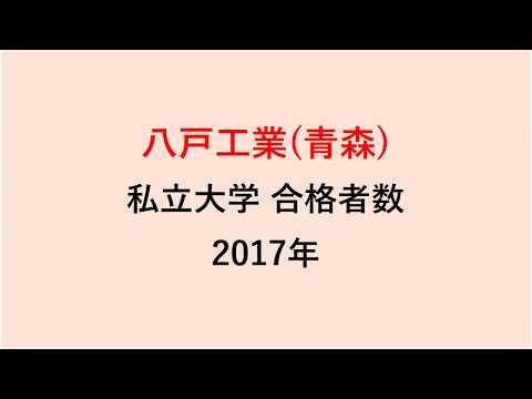 八戸工業高校　大学合格者数　2017～2014年【グラフでわかる】