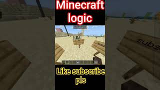 Minecraft logic‼️#shorts #trustline