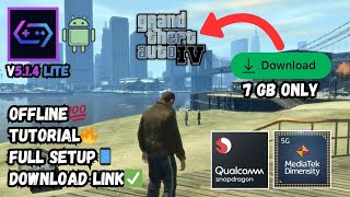  GTA IV 🔥 Download Tutorial + Download Link + Full Setup &amp; Settings For Gamehub Lite + Gameplay 📱