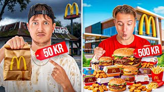 50 kr vs 500 kr Mcdonald's