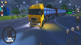 Double Trailer Pipes Transport - Truck Simulator Ultimate Multiplayer Gameplay