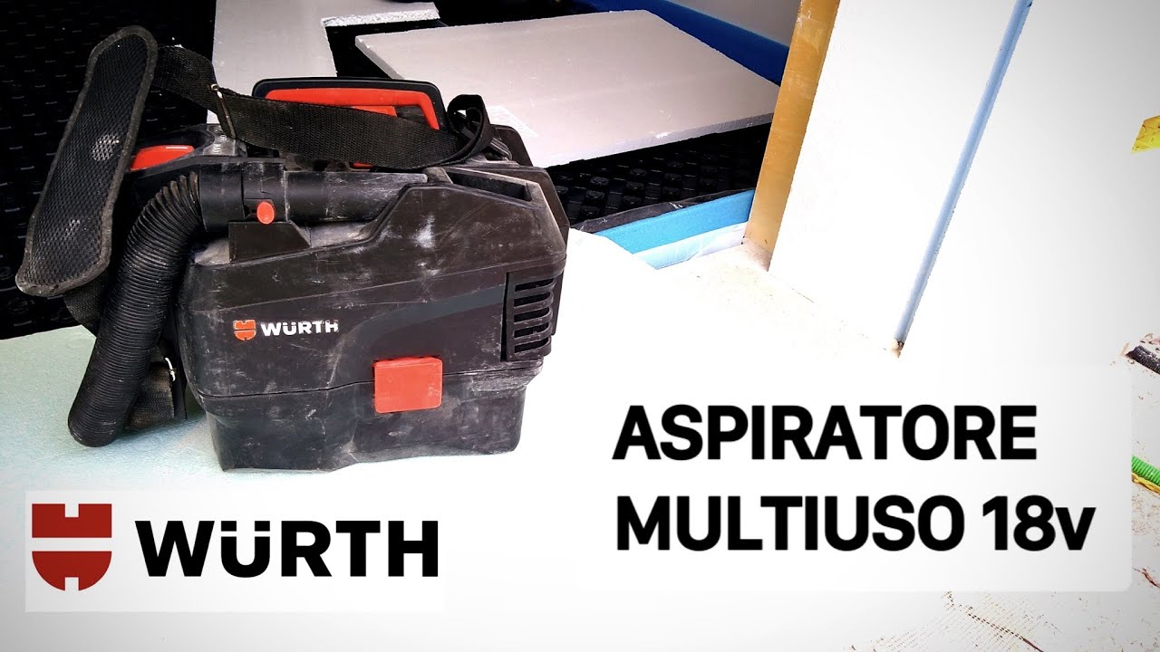 Aspirateur Sans Fil Würth M Cube Amts 18 L – 18V, Polyvalent, Classe A++, 350W