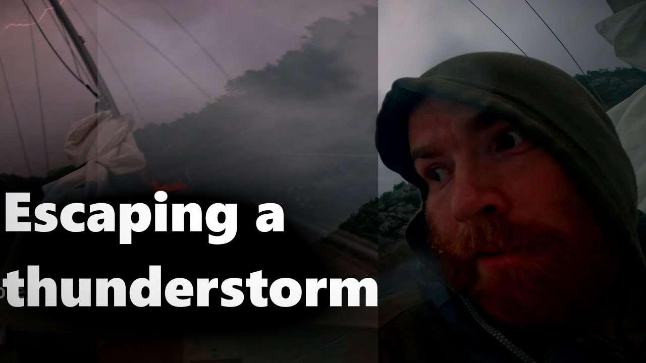 Escaping a thunderstorm in my sailboat | Ep. 4 - YouTube
