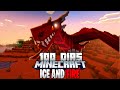 SOBREVIVENDO 01 DIAS A 200 DIAS NO MINECRAFT ICE AND FIRE NO HARDCORE