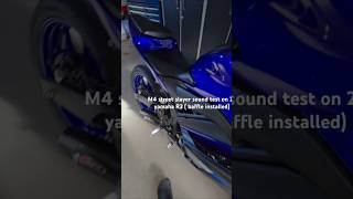 23 Yamaha R3 sound test M4 street slayer exhaust ( baffle installed