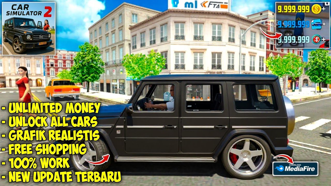 Car Simulator 2 Mod Apk v1.60.2 Новая версия 2026 года - Неограниченные деньги и разблокировка вс...