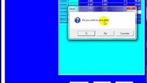 Programación lineal con software Tora