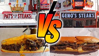 Pats VS Genos  Best Philly Cheesesteak Or Tourist Trap? *derryX Dines*