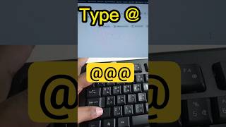 Master @ Symbol Typing in Seconds #tutorial #tips#shorts