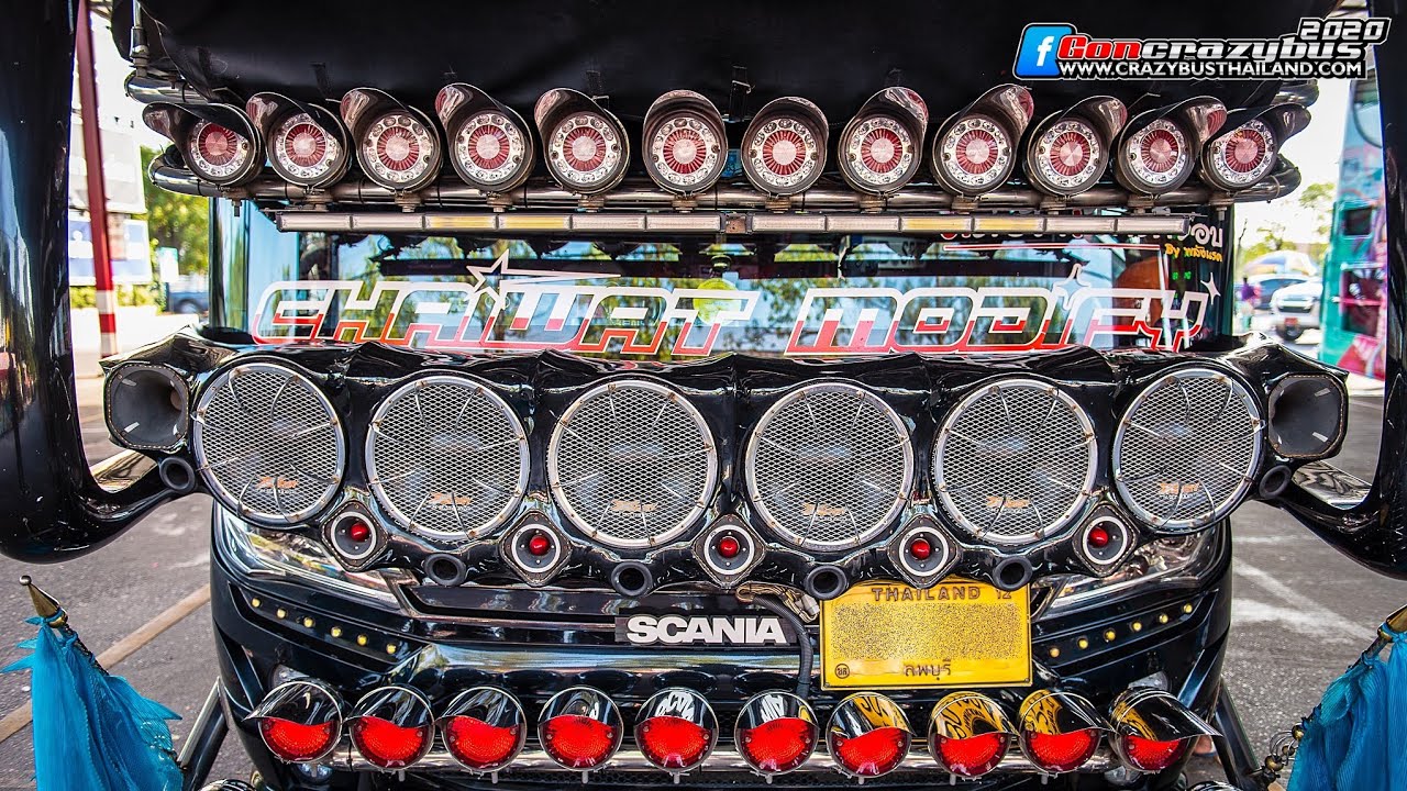 รถบัสชัยวัฒน์ แทรเวล No.222 พาชมภายนอก/ภายในไฟเธคแสงสีเสียง Bus Thailand