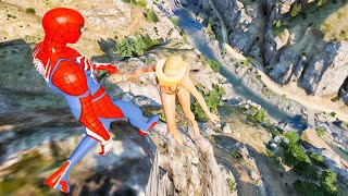 Gta 5 Spiderman Cliff Jump Ragdolls 4K Compilation (Gta 5 Fails, Funny Moments/Ragdolls)