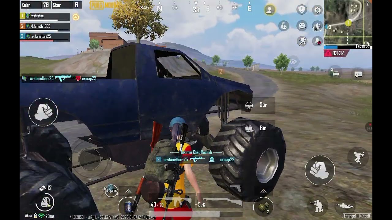 Bugün okul arkadaşımla pubg oynadık iyi seyirler❤️