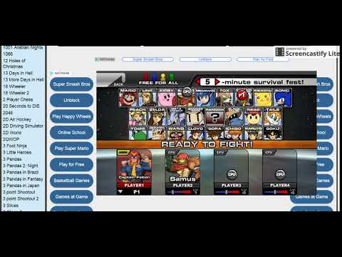 super smash flash 2 unblocked no flash