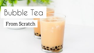 HOW TO MAKE BUBBLE TEA FROM SCRATCH | boba tea | dairy free screenshot 2