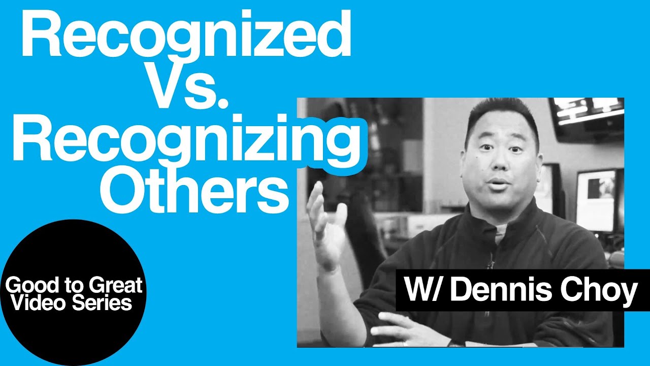Recognized Vs. Recognizing Others | Good to Great Series | Church Tech Leader Dennis Choy youtube equipment needed