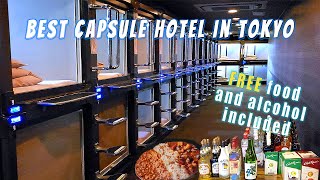 $30 Tokyo Capsule Hotel with Free Food and Alcohol in Akihabara screenshot 3