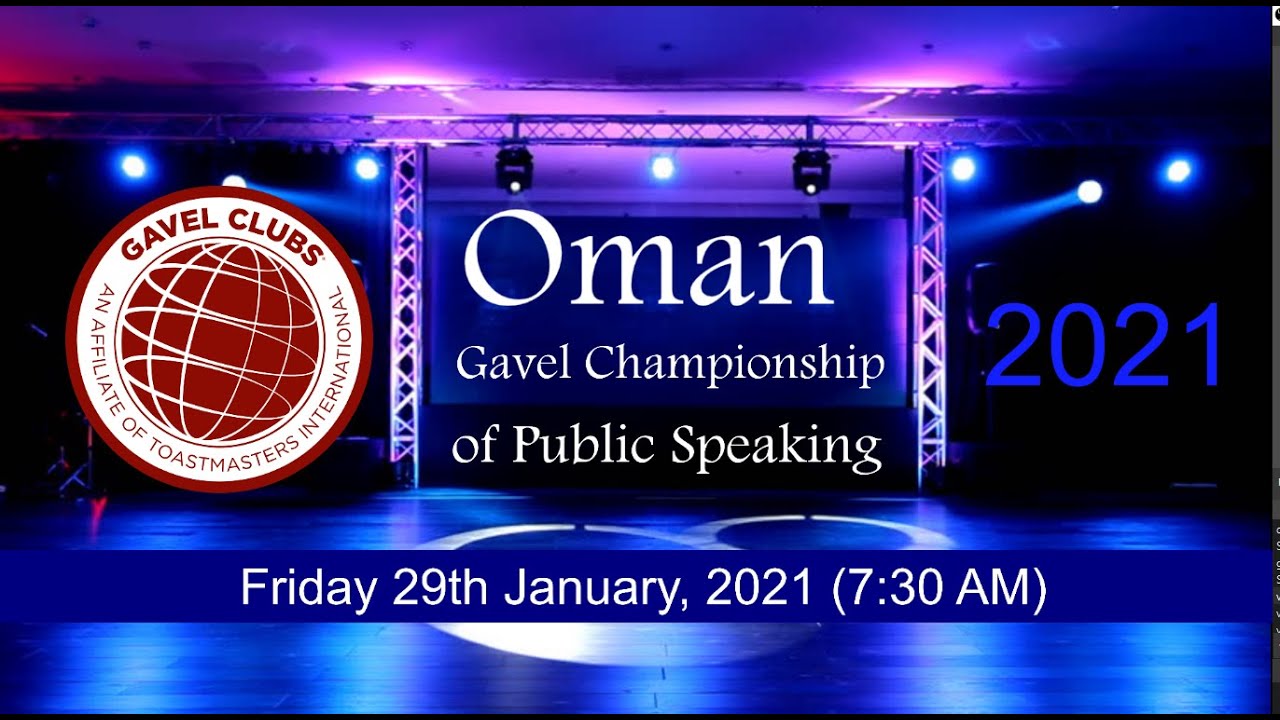 Oman Gavel Championship of Public Speaking 2021 Final YouTube