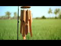 ASMR | Relaxing Sound of Classic (L) Bamboo Wind Chimes  | Nalulu - Bali, Indonesia