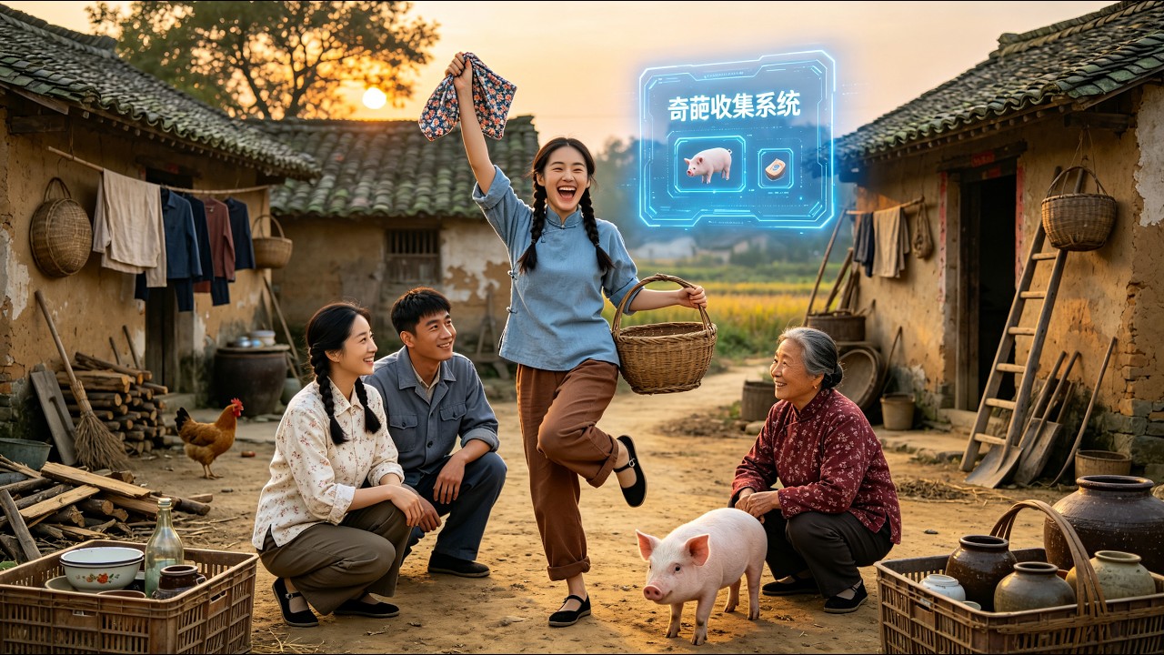 Woman bound to a bizarre collection system! Stealing underwear, catching chicken poop to earn points, and relying on the system to help the whole family live a better life