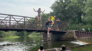 Bridge Jumping at CAMP LERMAN