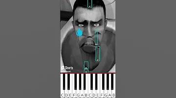 Skibidi Toilet 😁😢😡 Different Moods (@musicoscinicos) - Octave Piano Tutorial