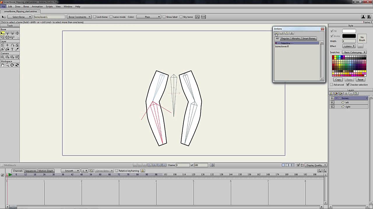 anime studio pro 11.2 how to make a bone invisible