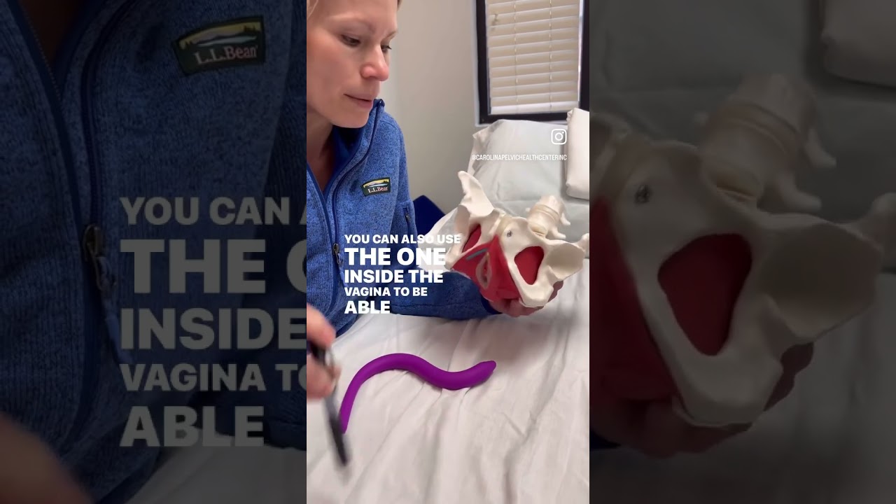 Self pelvic floor muscle stretching techniques using a wand