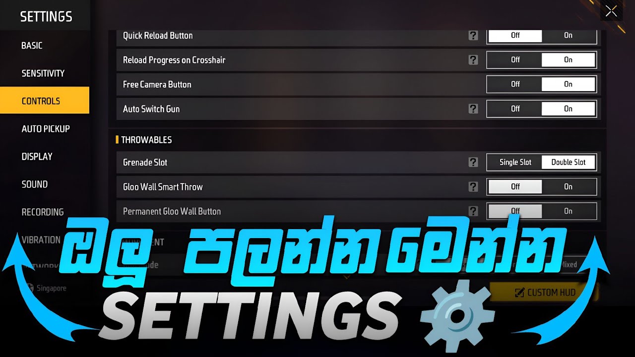 best sensitivity for free fire || හරියටම Settings ටික හදගන්නෙ මෙහෙමයි ...