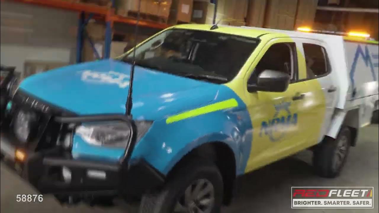 NRMA ROADSIDE ASSISTANCE SUPPORT VEHICLE ISUZU DMAX AMBER LED WARNING LIGHTS BY REDFLEET YouTube