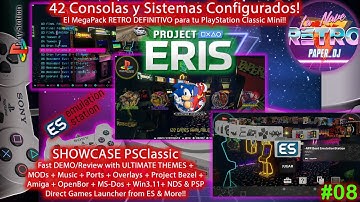🛠 SHOWCASE | 128Gb Mega Loaded PlayStation Classic Project ERIS | 42 Sistemas Funcionando #8 🛠