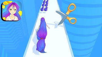 Hair Rush ​​​- All Levels Gameplay Android,ios (Levels 1-7)