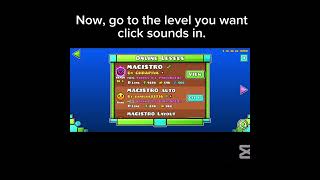 How to get a click sound on mobile #geometrydash #hacker #mobile