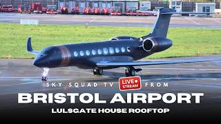 🔴LIVE SUPER WET ROOFTOP PLANE SPOTTING @ Bristol Airport w/Sean & Sinead ✈️