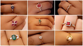 Latest gemstone rings design with price/ladies rings/gold rings/trending rings /seethal jewellery
