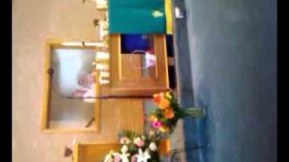 Melany being baptized 1/9/2011