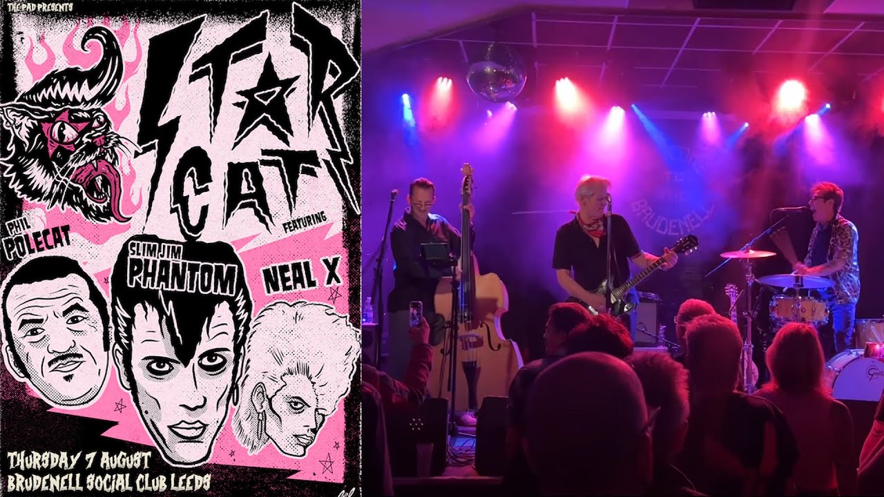Starcat feat. Slim Jim Phantom from Stray Cats Rockabilly night