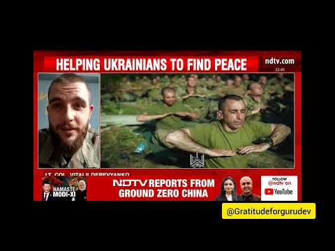 Art of Living Foundation holds special sessions for Ukrainian soldiersVideo taken from @NDTV(@ndtv)
