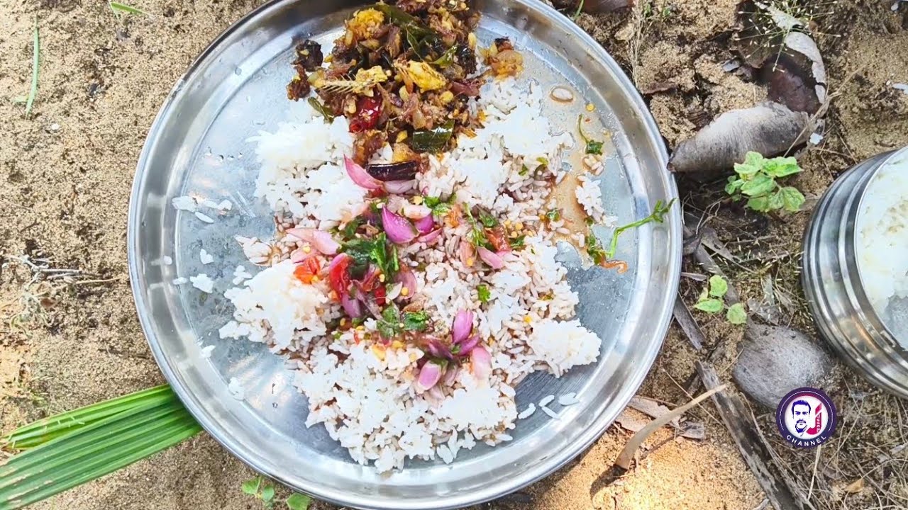 புளி பினையல் கருவாடு பொரியல் ருசியான சாப்பாடு /Village Tasty Food Life /Sayalgudi Jegan 