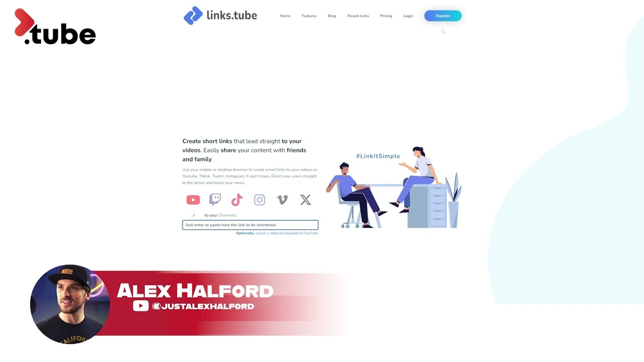 How does the Tube link shortener work