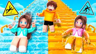Survive The SLIPPERY STAIRS! (Roblox)