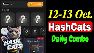 Hash Cats Daily Combo Today | 12-13 October HashCats Daily Combo| Today Hash Cats Daily Combo