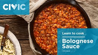 Civic@Home | Cook at Home | Bolognese